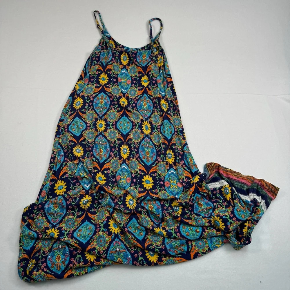 Beacan Cove Sleeveless Maxi Dress Womens Size S Multi Colored Print - Picture 2 of 10